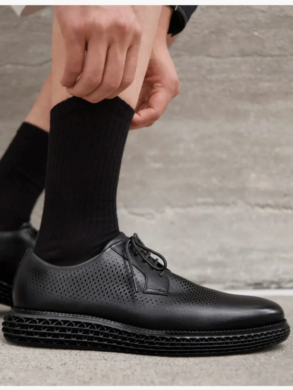 Men's ØriginalGrand 2.0 Oxford Dress Sneaker Size 9.5 Black